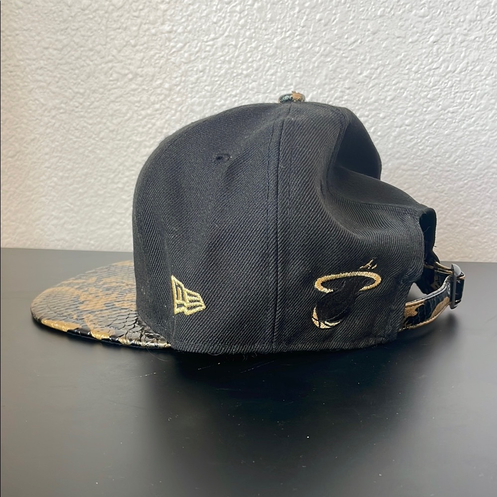 Black and Gold Miami Heat Cap - Picture 4 of 10